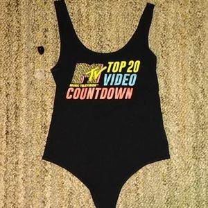 Vintage print leotard